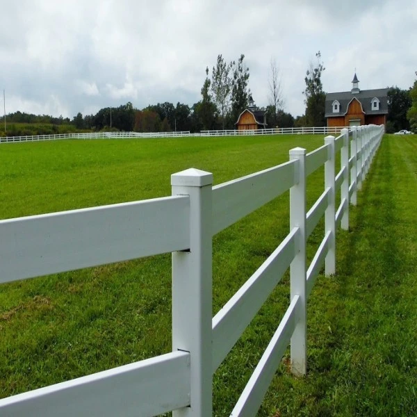 Post And Rail White Fencing