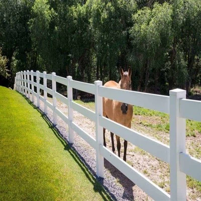 3Rail Vinyl Ranch Rail Fecing