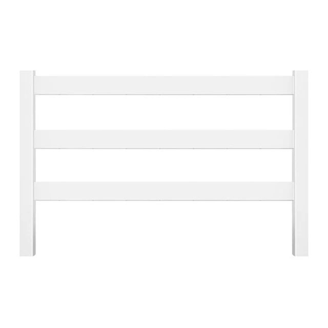 Vinyl 3 Rail Farm gjerde